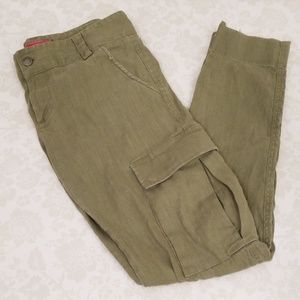 Alice + Olivia Green Skinny Cargo Pants